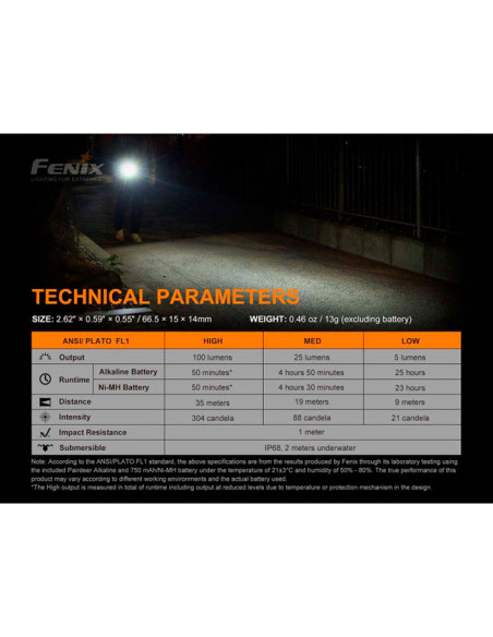 Linterna Fenix Mini E01-V2.0