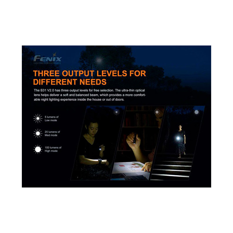Fenix Mini Linterna E01-V2.0