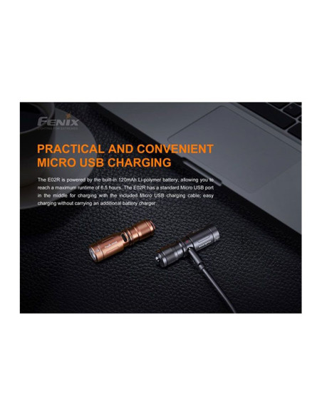 Linterna Fenix E02R 200l