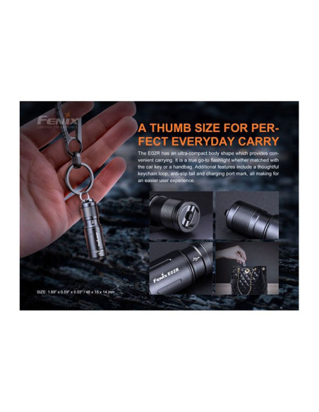 Linterna Fenix E02R 200l
