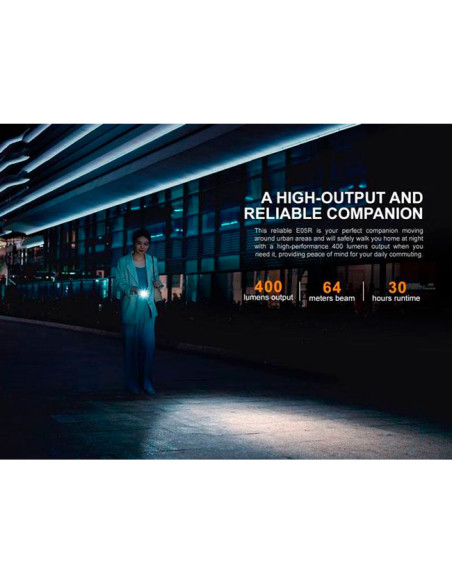 Baterka Fenix Mini Linterna EDC E05R 400