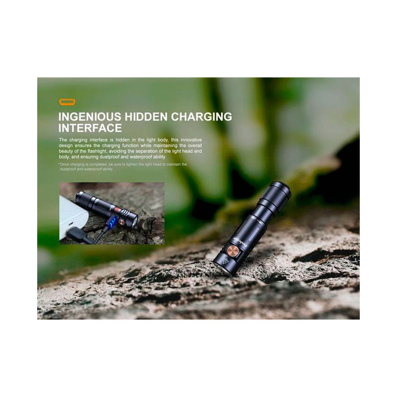 Baterka Fenix Mini Linterna EDC E05R 400