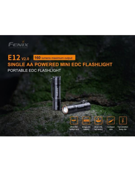Fenix E12 V2.0 160 lumens