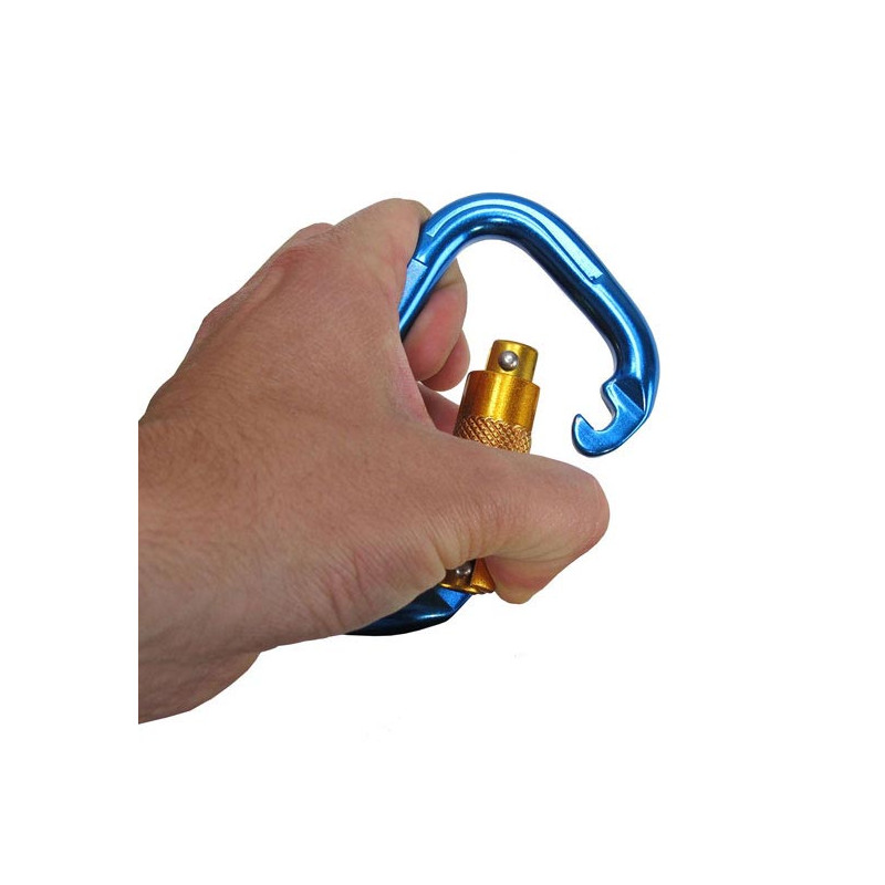 Kong D SHAPE -mosquetón inox roscado 100 mm