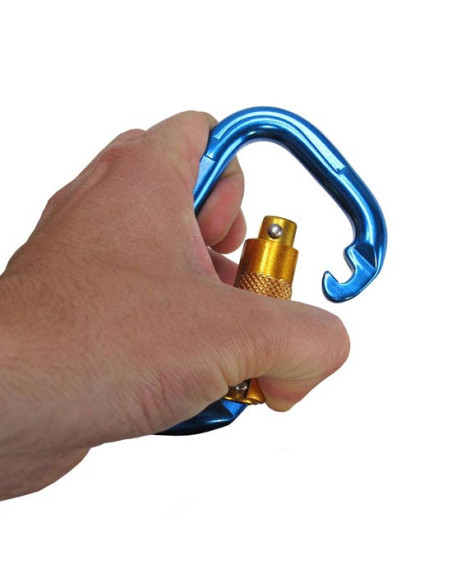 Kong D SHAPE -mosquetón inox roscado 100 mm