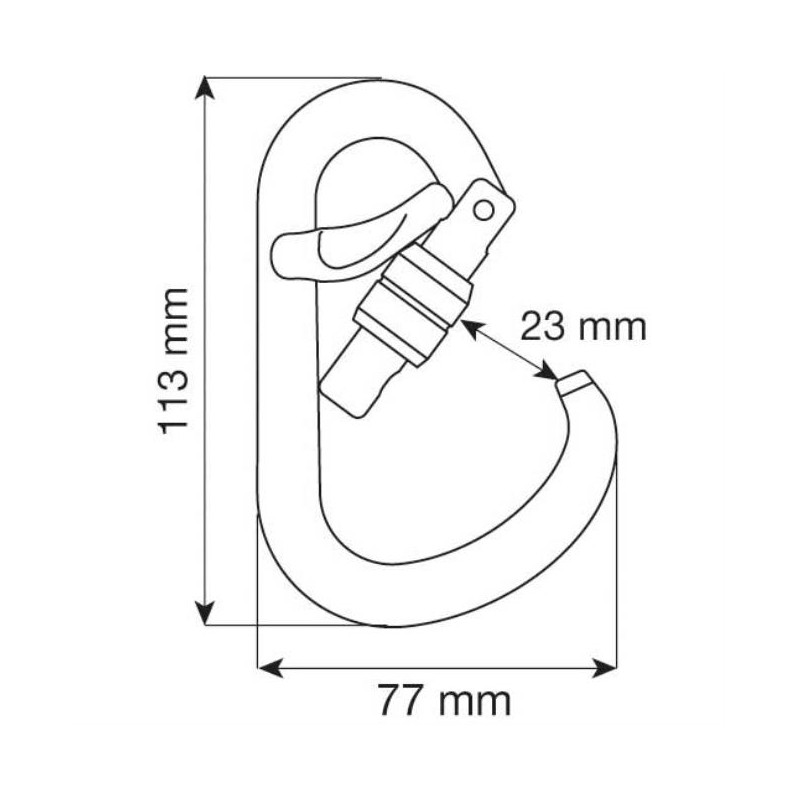 Karbinhake Edelrid Power 2500 Screw II